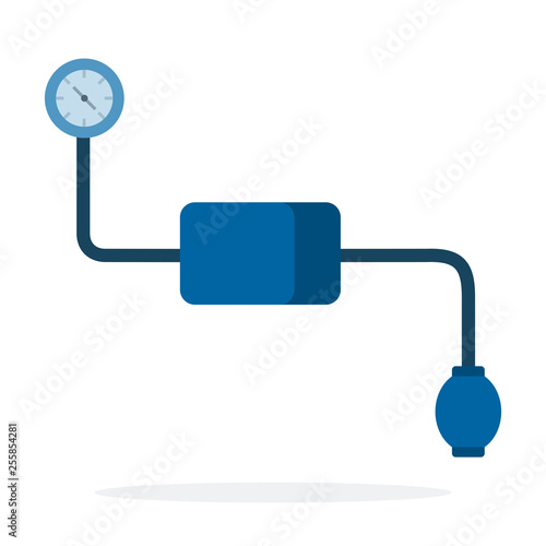 Tonometer vector flat material design isolated object on white background.