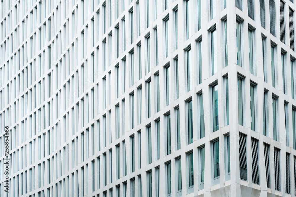 modern facade of corprate building in downtown business district modern facade of corprate building in downtown business district
