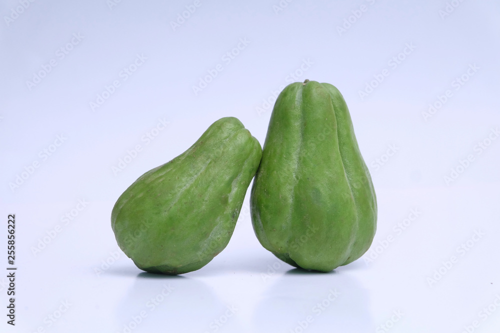 chayote isolated on white background chayote isolated on white background
