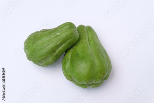 chayote isolated on white background
