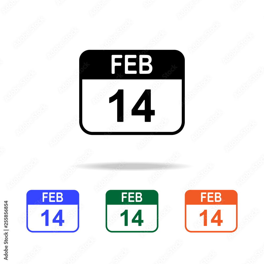Fototapeta premium the calendar icon. Elements of simple web icon in multi color. Premium quality graphic design icon. Simple icon for websites, web design, mobile app, info graphics