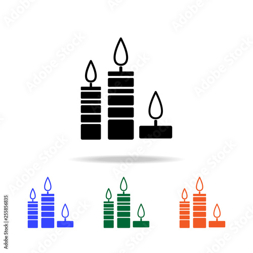 burning candles icon. Elements of simple web icon in multi color. Premium quality graphic design icon. Simple icon for websites, web design, mobile app, info graphics