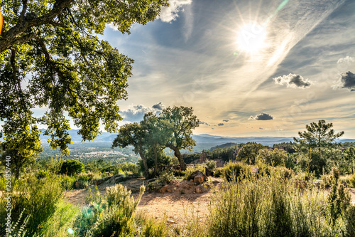 view on valley of roquebrune sure agens  cote d azur  france