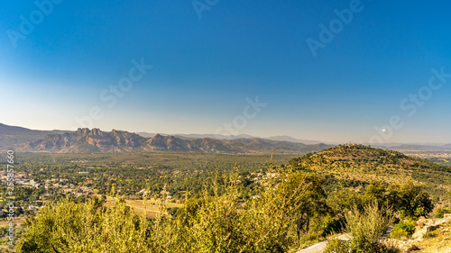 view on valley of roquebrune sure agens, cote d'azur, france