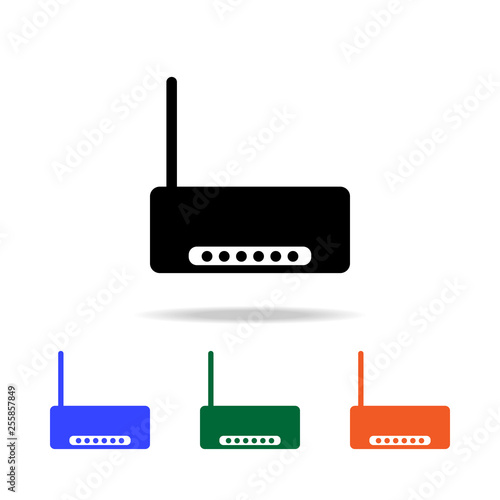 modem icon. Elements of simple web icon in multi color. Premium quality graphic design icon. Simple icon for websites, web design, mobile app, info graphics