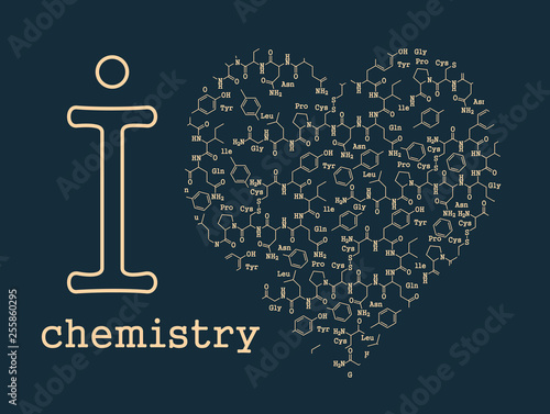 I love chemistry illustration