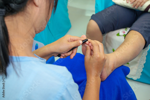 Wallpaper Mural Woman Doing Foot Massage Health Care Treatment in the Spa Torontodigital.ca