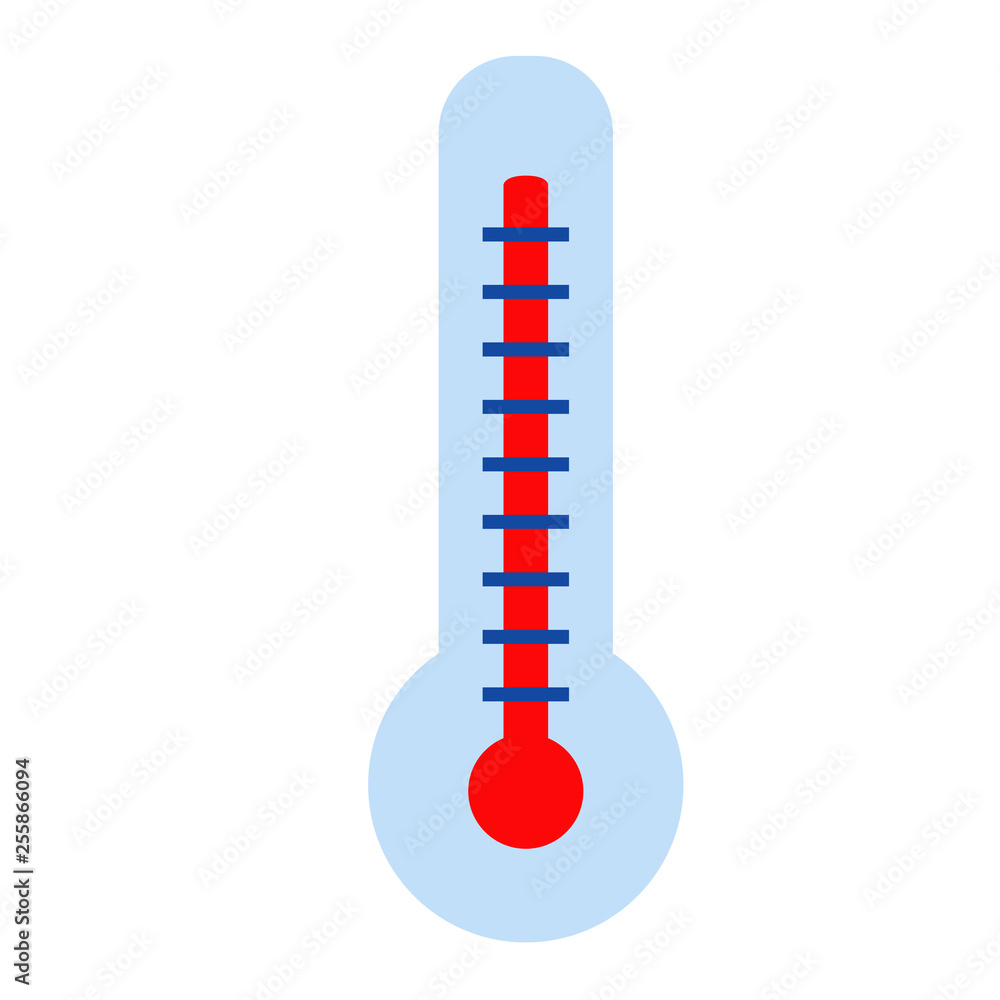 thermometer flat illustration thermometer flat illustration