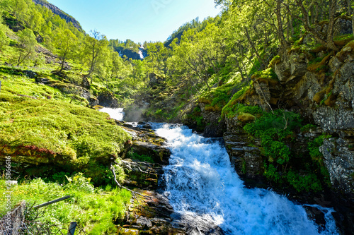 waterfall at flam Norway