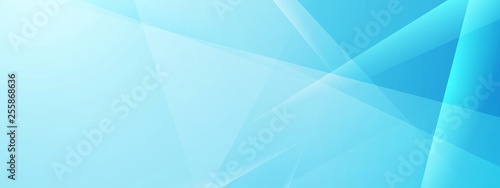 Abstract blue tech shiny low poly banner design