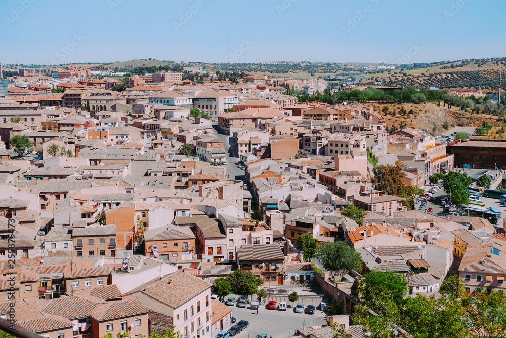 Cityscape view of Toledo, Spain.