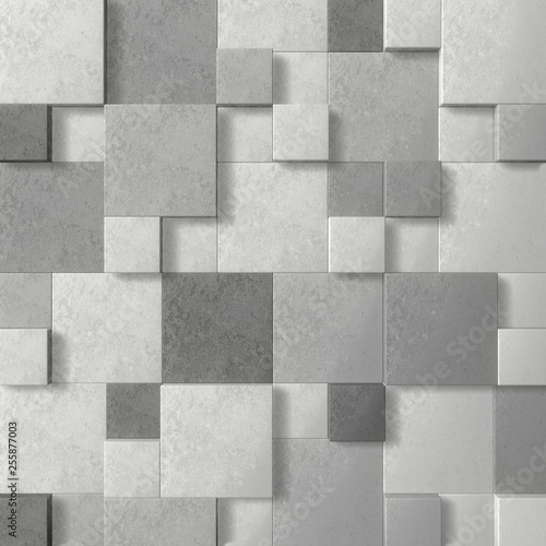 Fototapeta Modern marble wall. 3D rendering.