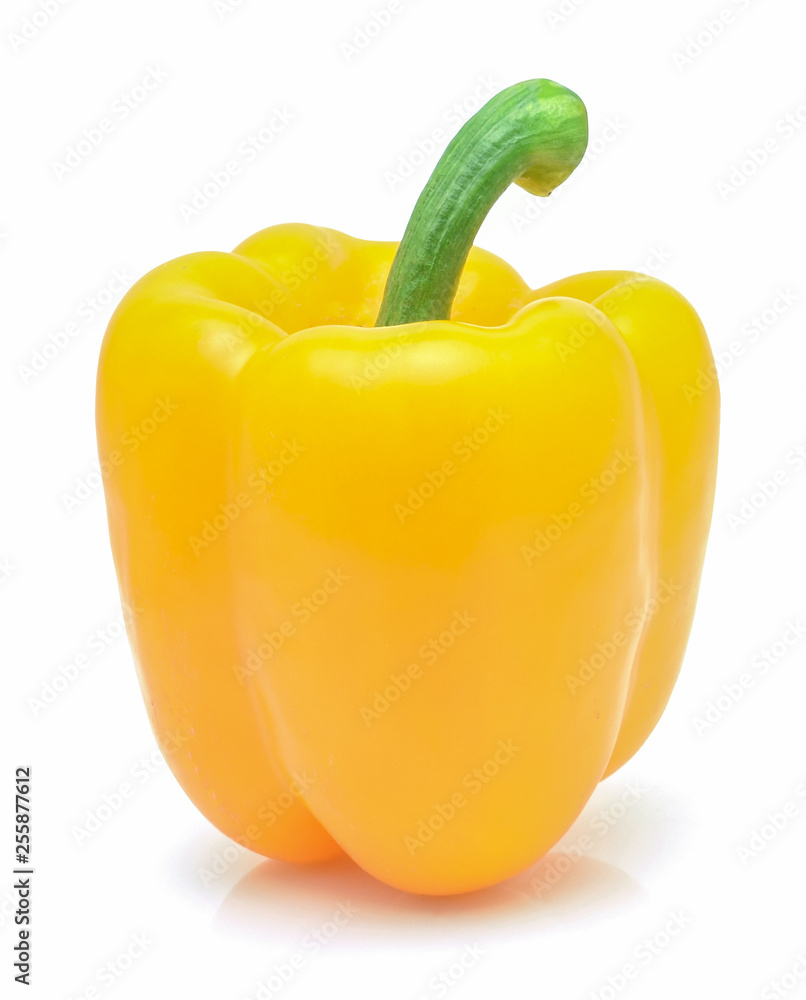sweet yello pepper isolated on white background sweet yello pepper isolated on white background