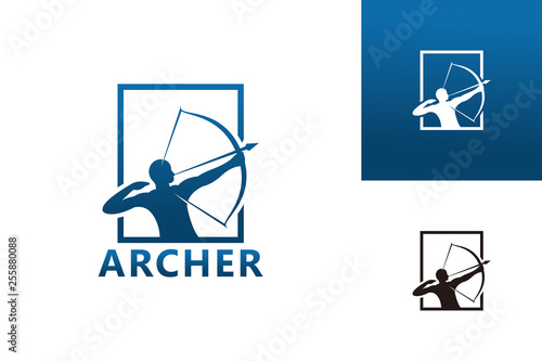 Archer Logo Template Design Vector, Emblem, Design Concept, Creative Symbol, Icon