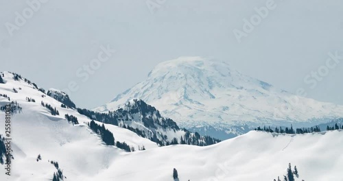 Mt Adams Washington Mountain Peak Time Lapse photo