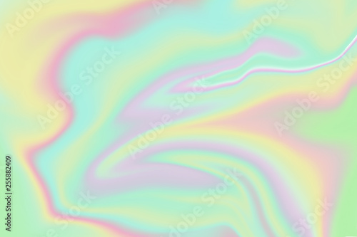 Holographic rainbow abstract background. Wallpaper. Very beautiful rainbow foil texture. Wonderful magic background. Fantasy colorful card. Iridescent art. Trendy punchy pastel. 