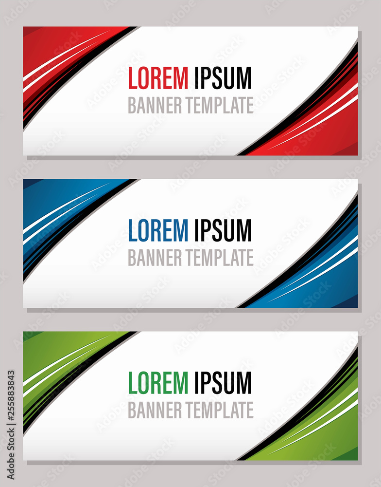 Naklejka premium Modern abstract banner template, website banner graphic vector