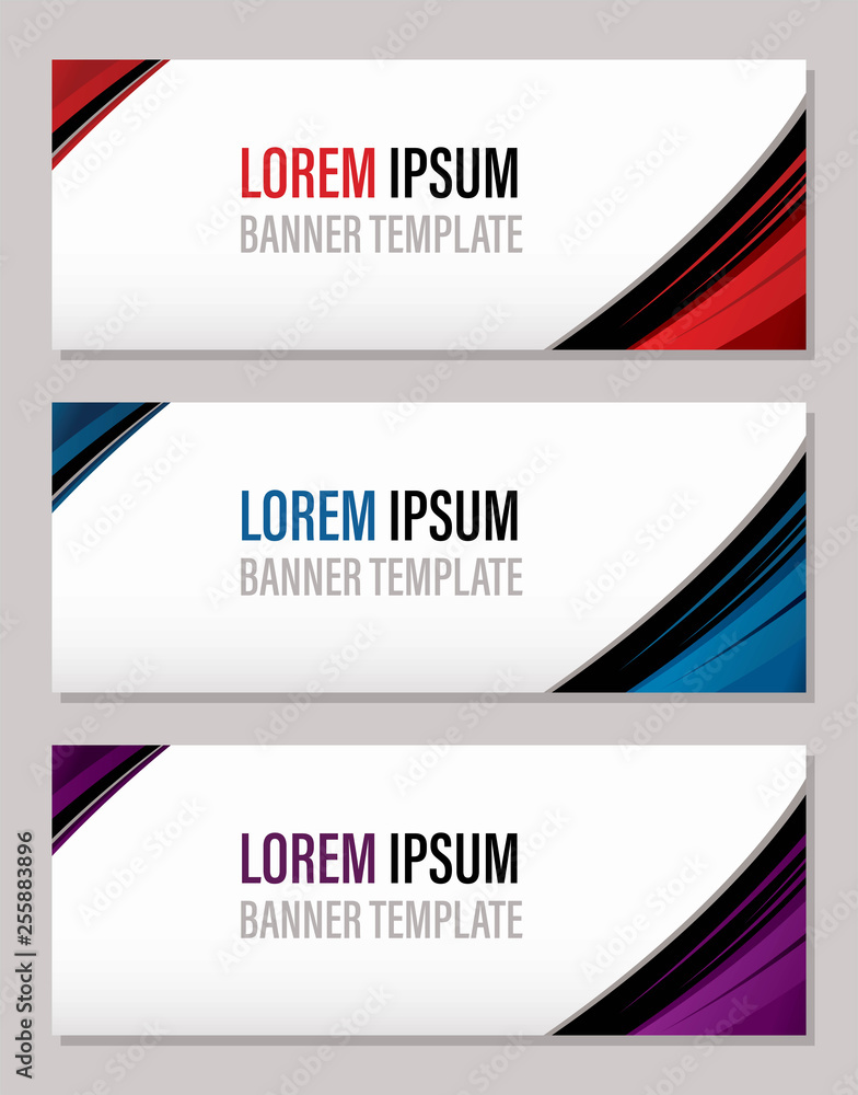 Modern abstract banner template, website banner graphic vector Modern abstract banner template, website banner graphic vector