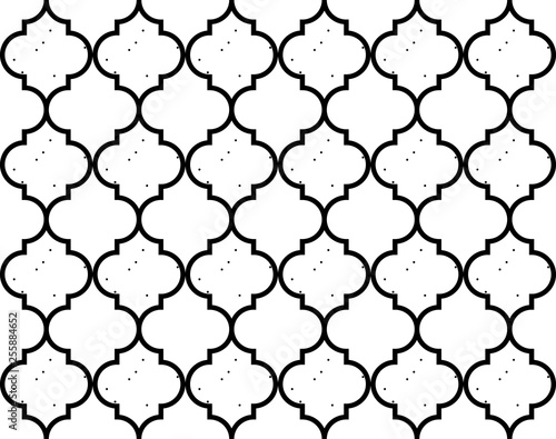 Moroccan Quatrefoil Seamless Pattern Mosaic Ogee Vector