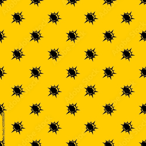 Powerful explosion pattern seamless vector repeat geometric yellow for any design