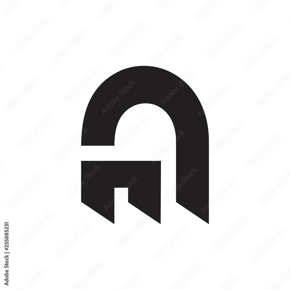 letter n simple emblem logo vector letter n simple emblem logo vector