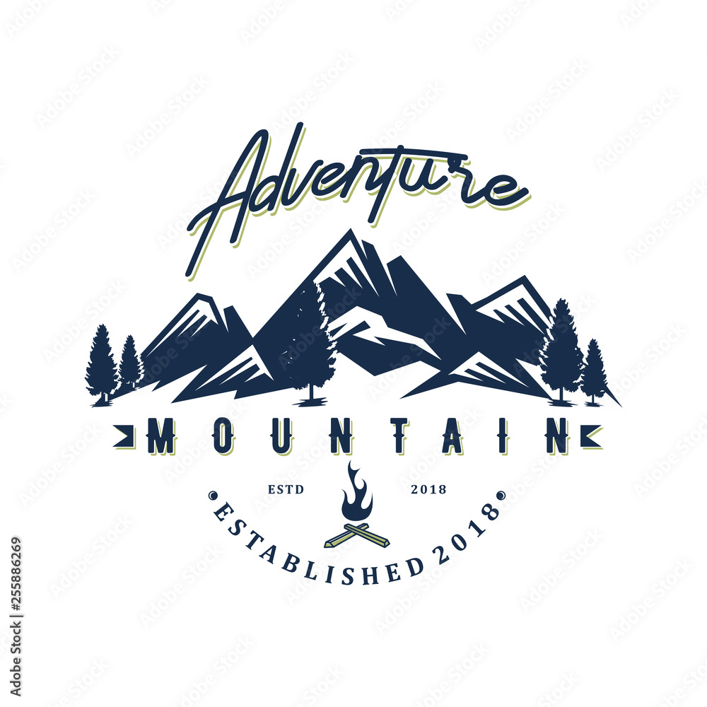 Moutain adventure logo design