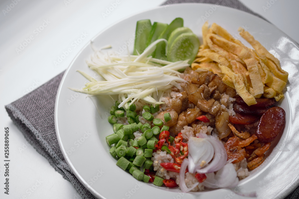 Rice Seasoned with Shrimp Paste Recipe