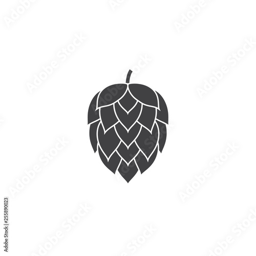 Hop label icon design. Vector hop isolated.