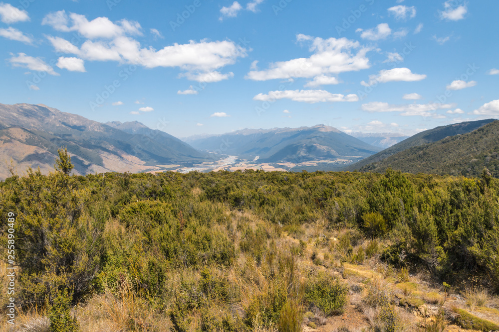 typical high country in Marlborough region, South Island, New Zealand typical high country in Marlborough region, South Island, New Zealand