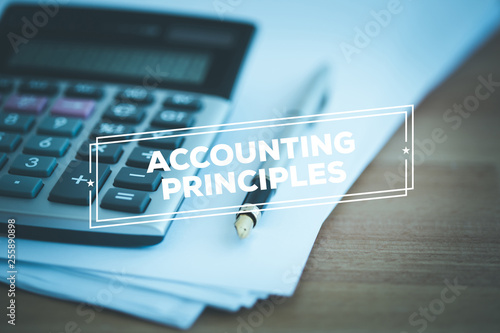 Bild auf Leinwand ACCOUNTING PRINCIPLES CONCEPT