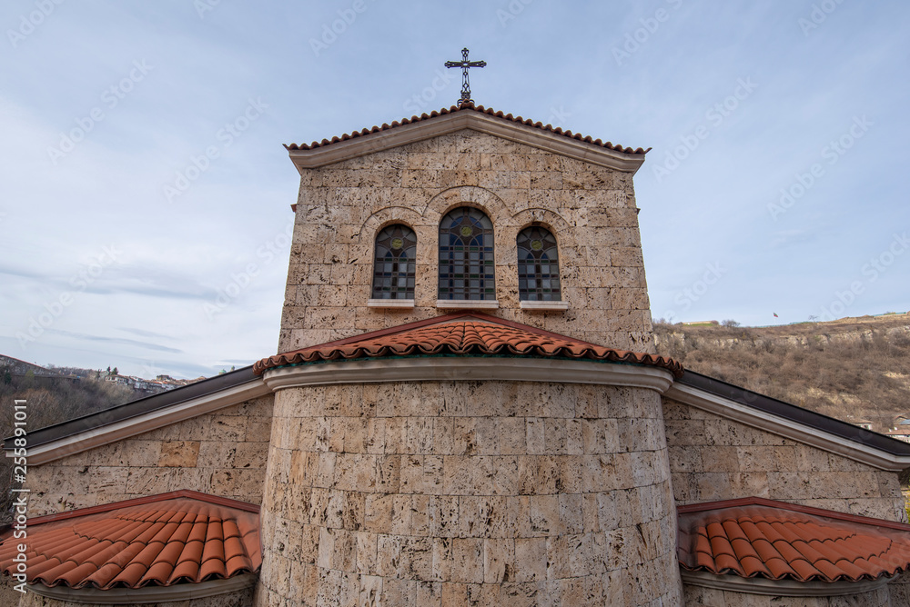 The Holy Forty Martyrs Church is a medieval church in Veliko Tarnovo, Bulgaria. Eastern Orthodox church The Holy Forty Martyrs Church is a medieval church in Veliko Tarnovo, Bulgaria. Eastern Orthodox church