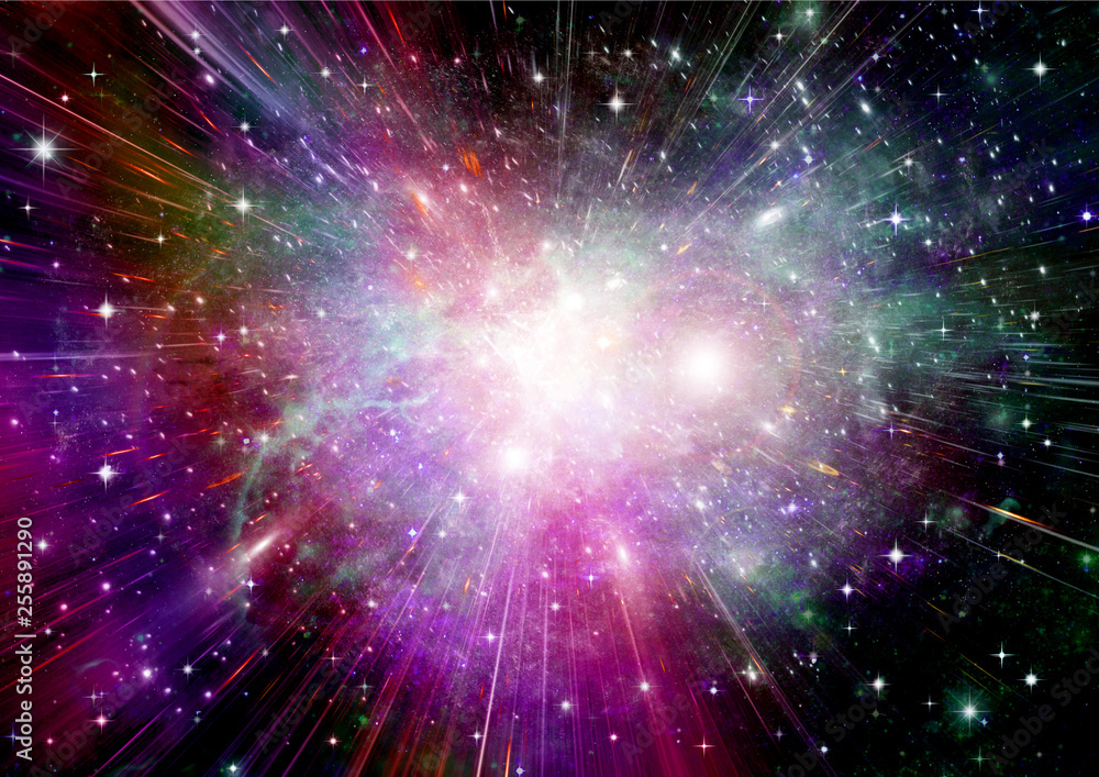 galaxy in a free space galaxy in a free space