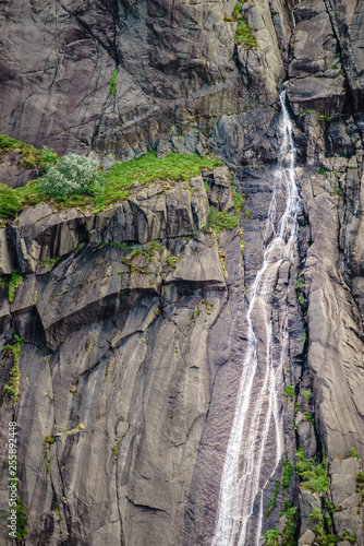 waterfall in mountains, Norway