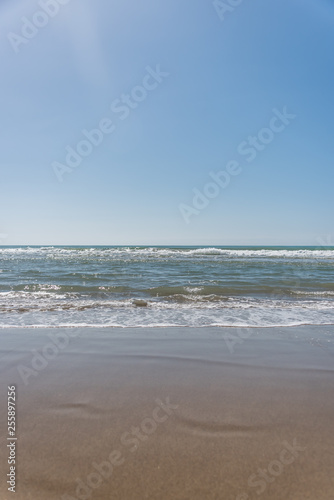 Southern Mediterranean Italian Beach on a Sunny Day