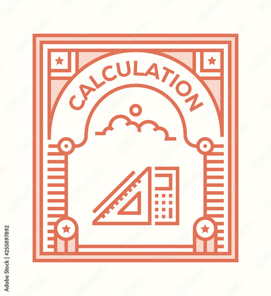 CALCULATION ICON CONCEPT CALCULATION ICON CONCEPT
