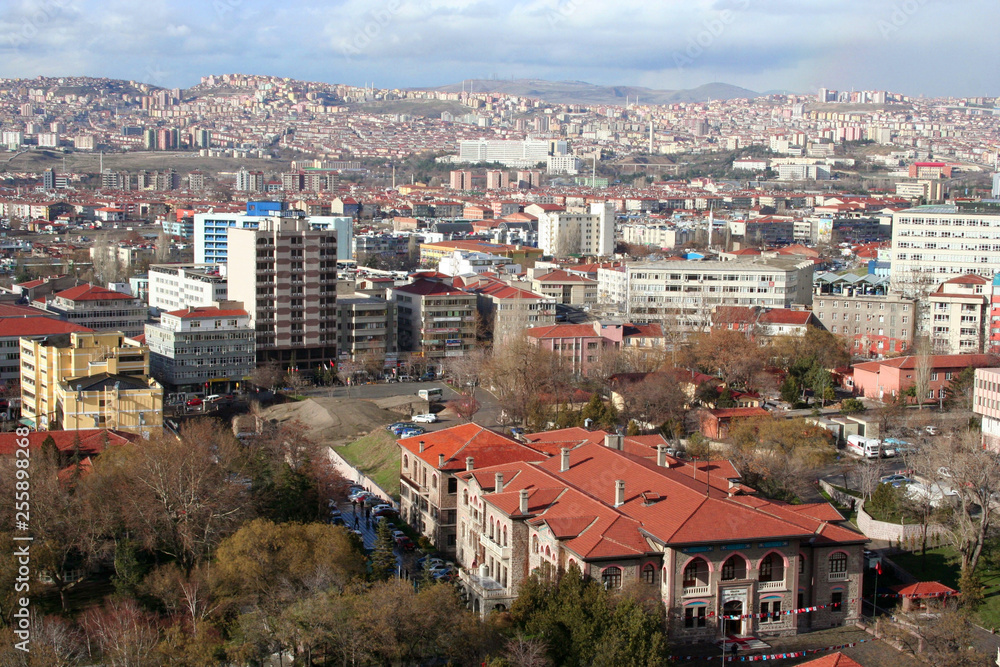 Obraz premium a view to ulus, ankara, turkey