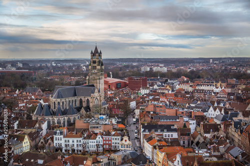 View of Brugge from high tower © AlexGrid