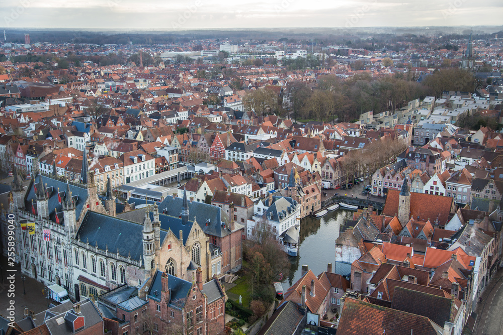 View of Brugge from high tower