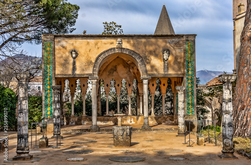 Tea Room of Cimbrone Garden  from Ravello  Italy