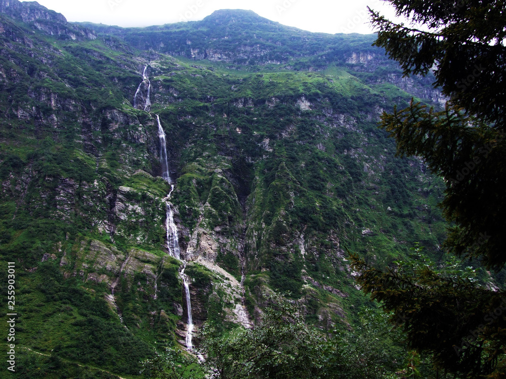 Waterfall Lammerbachfall or Wasserfall Lammerbachfälle, Lammerbach