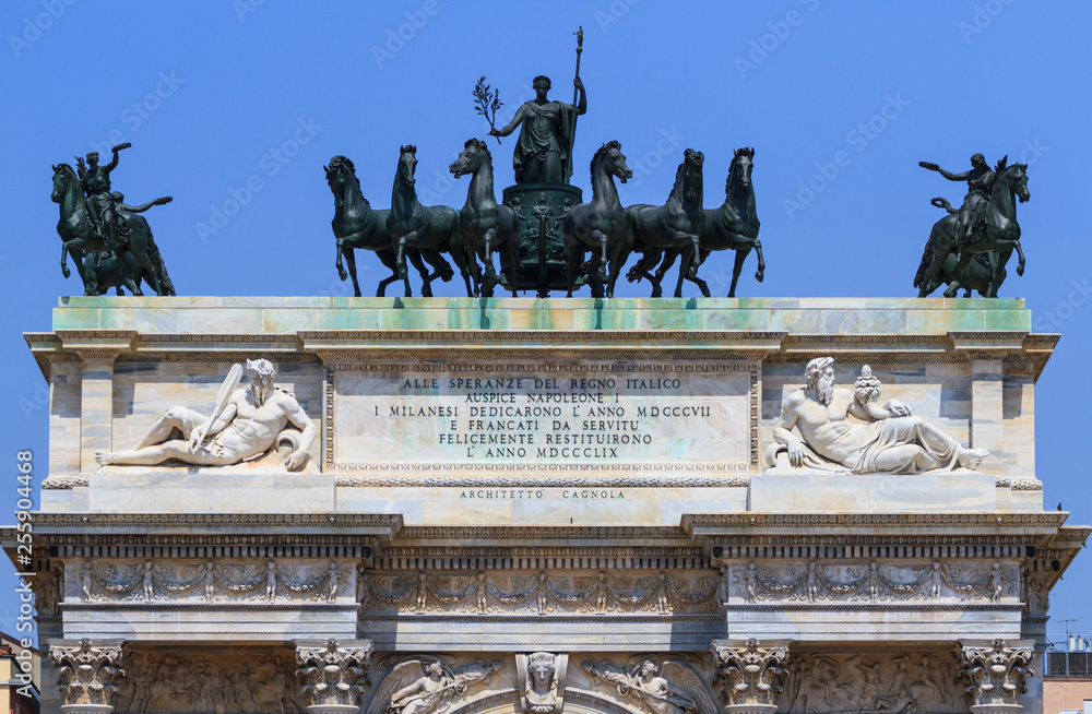 Obraz premium Arco della Pace in Milano