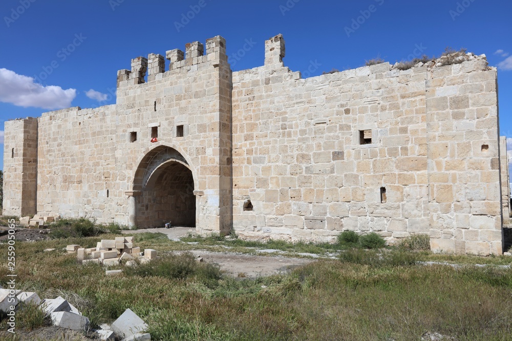 A caravanserai belonging to the Seljuk period in Obruk village of Konya. 