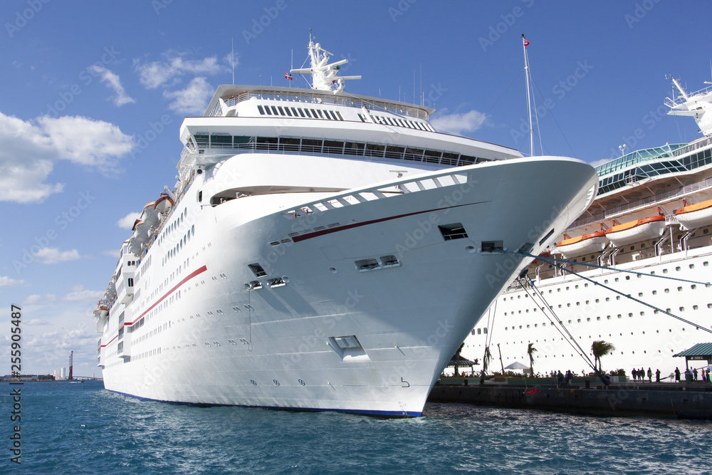 cruise ship in port of barcelona