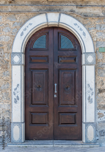 Old Door in a Building in a Village in Southern Italy