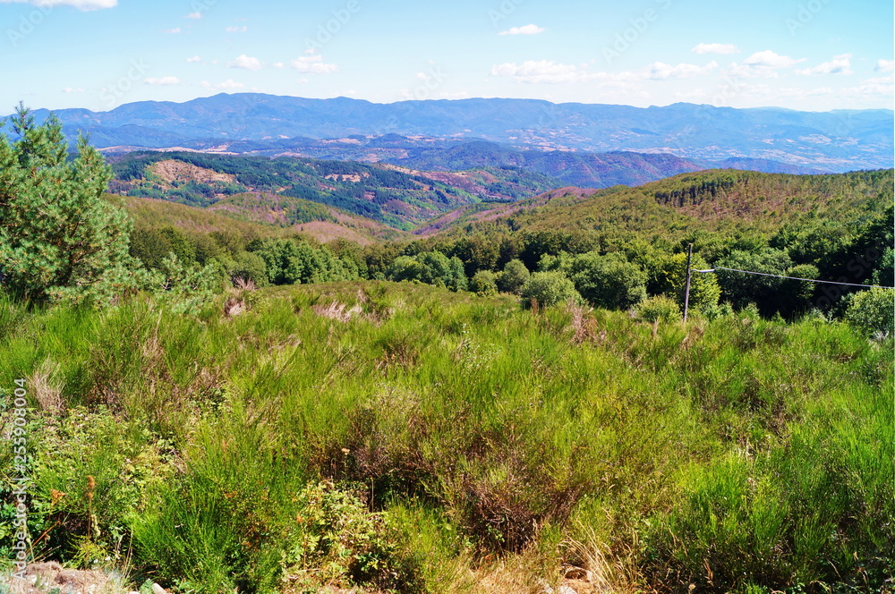 Landscape from Monte Secchieta; Tuscany, Italy