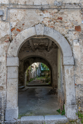 Ancient Archway into a Courtyard in Southern Italy © JonShore