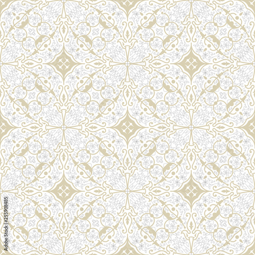 Vector seamless pattern with art ornament for design © Extezy