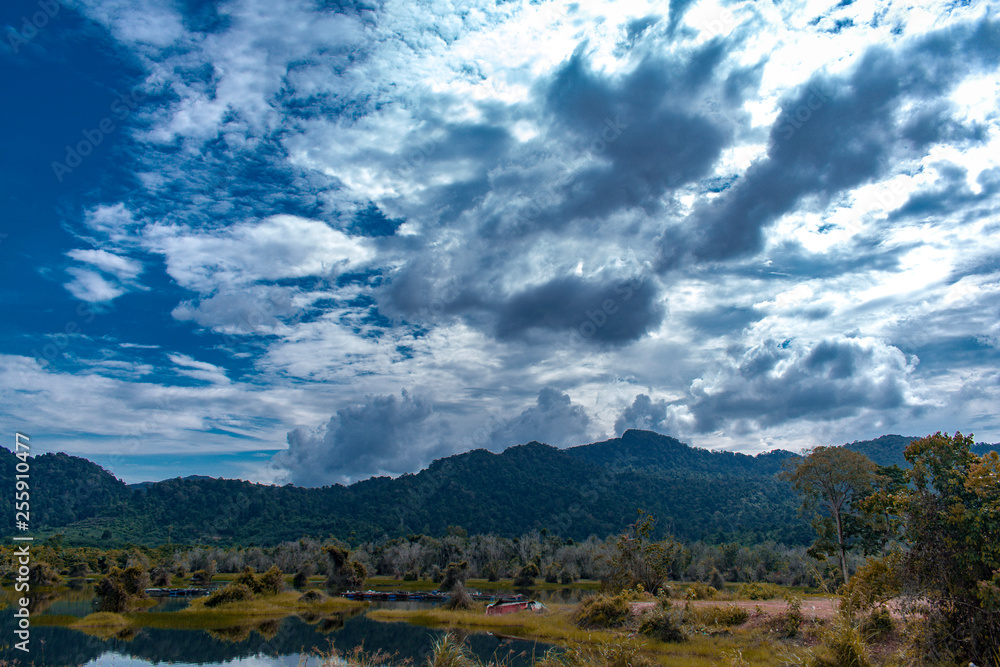 lake with mountain and hills on back ground lake with mountain and hills on back ground