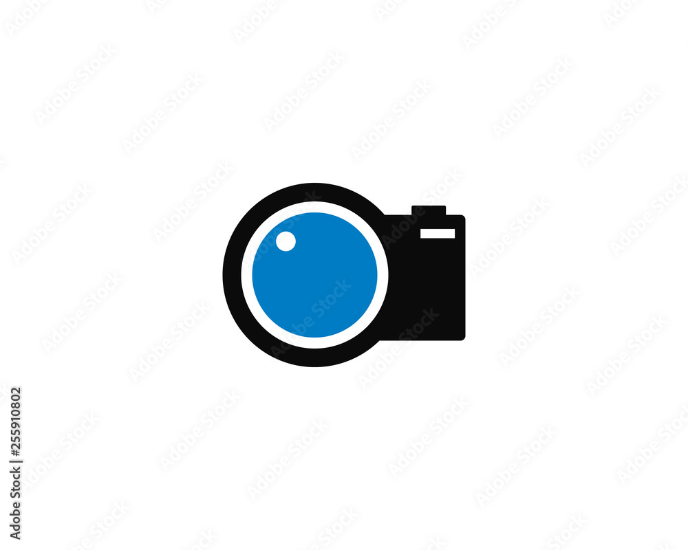 Camera Photography logo template vector icon illustration design 