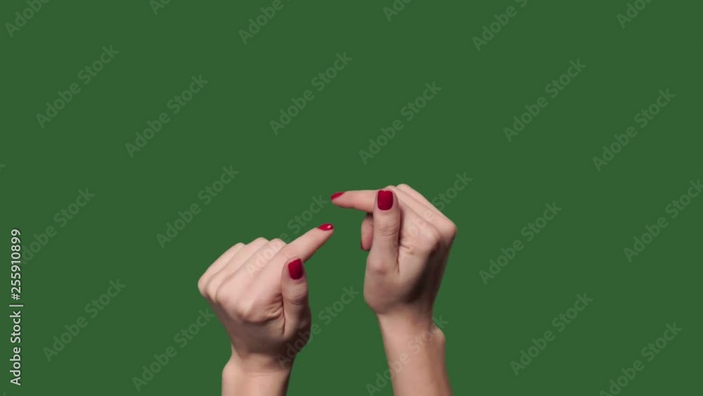 Chromakey. Green screen. Touch screen woman finger gestures two hands. Chromakey. Green screen. Touch screen woman finger gestures two hands.